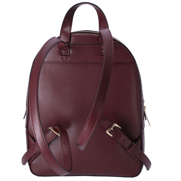 Michael Kors Jaycee Medium Leather Zip Pocket Backpack Oxblood - Picture 3 of 4